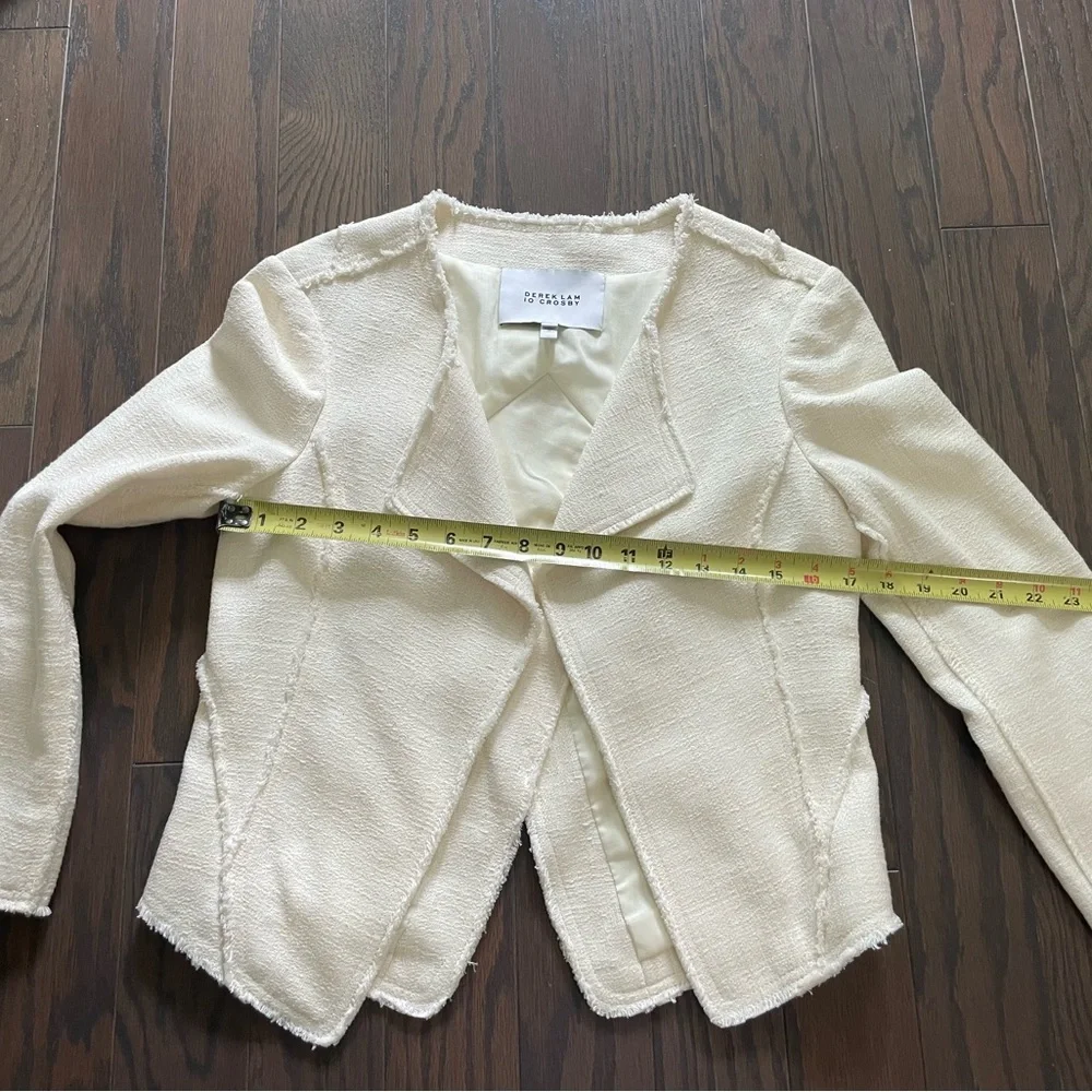 DEREK LAM 10 CROSBY COTTON BLEND CROPPED JACKET SIZE 6